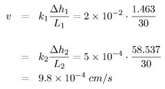 v=k($B&$(Bh/L)